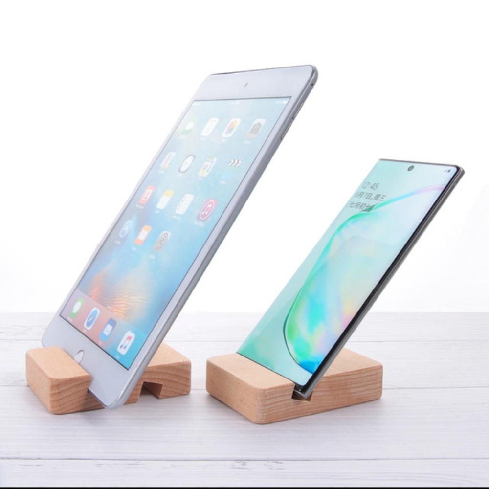 Wooden cell phone / tablet stand - Picture 2 of 5